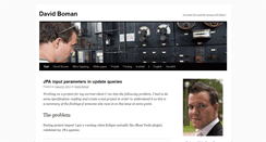 Desktop Screenshot of blog.davidboman.se
