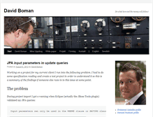Tablet Screenshot of blog.davidboman.se